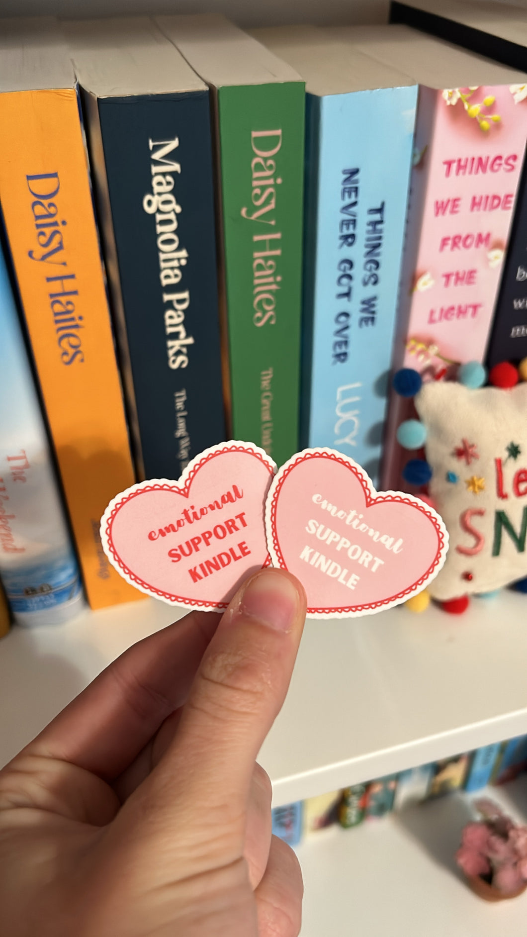 Emotional Support Kindle Stickers (2)