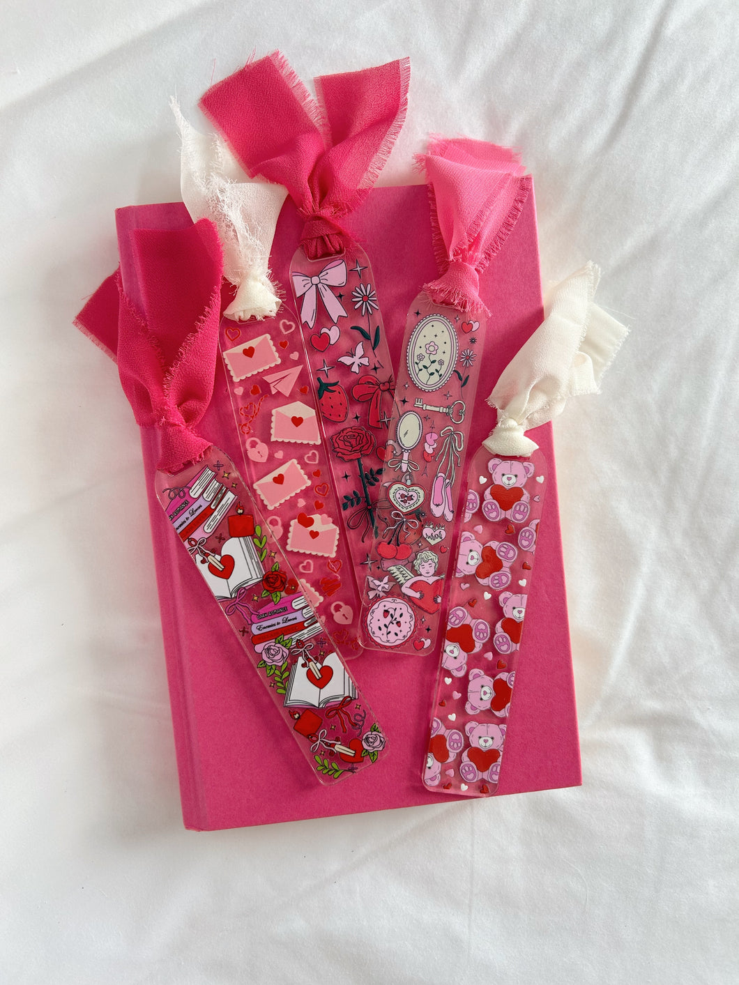 Pink Acrylic Bookmarks