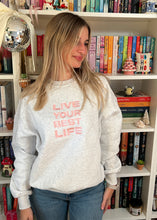 Load image into Gallery viewer, Live Your Best Life Oversized Crewneck
