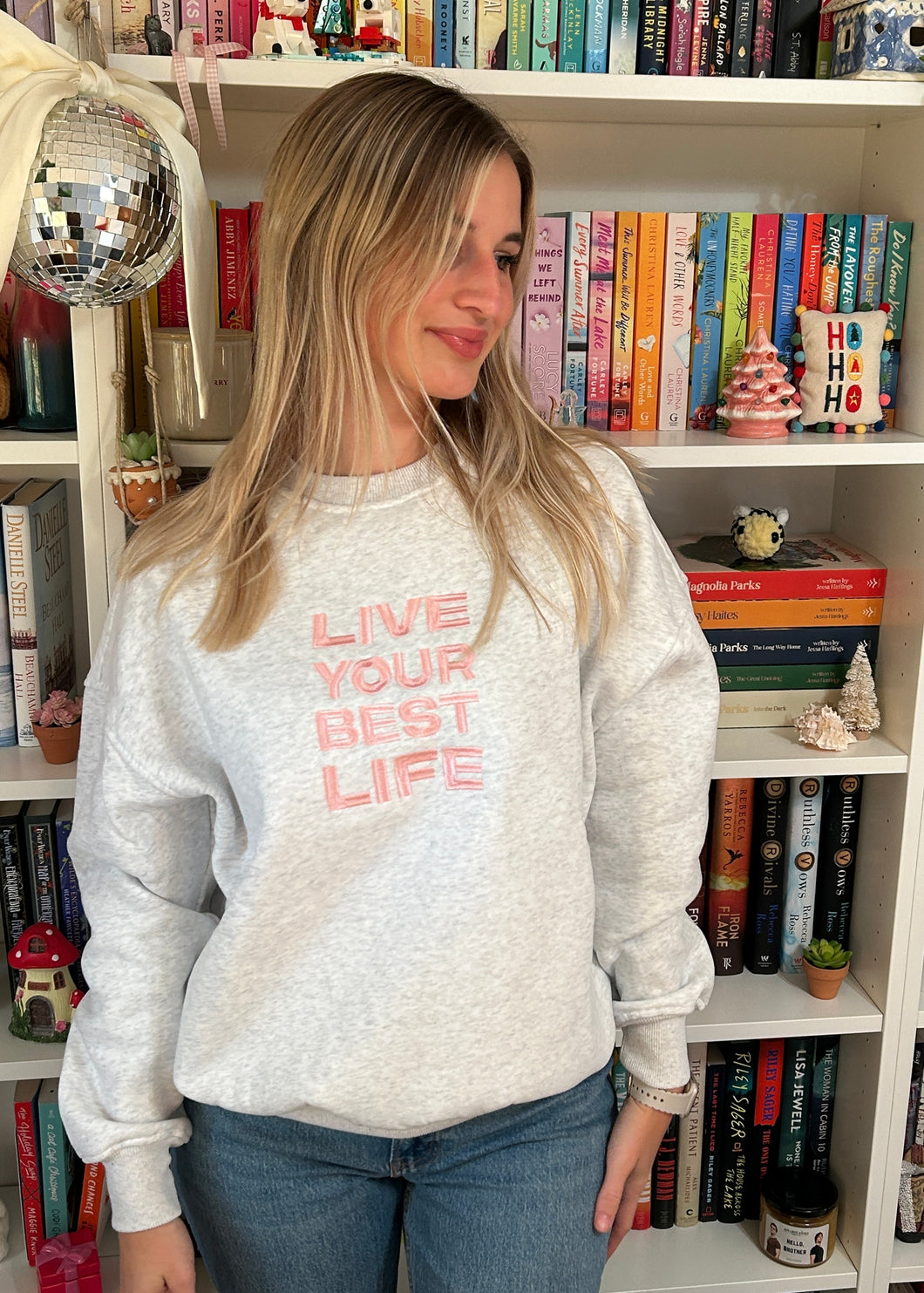 Live Your Best Life Oversized Crewneck