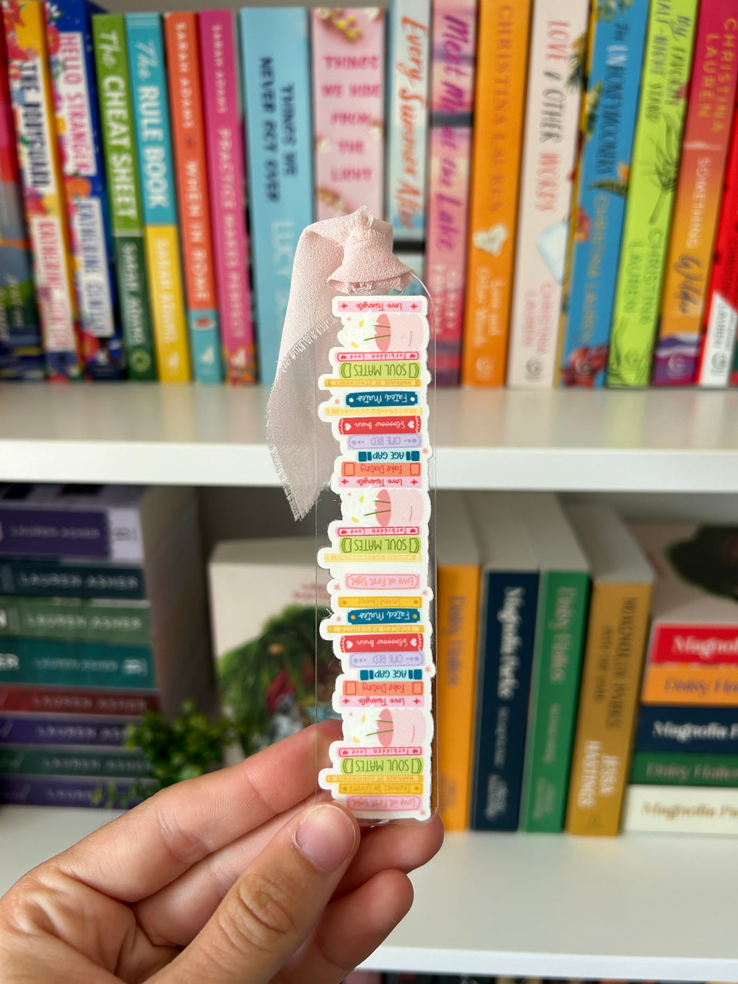 Book Trope Stack Acrylic Bookmark