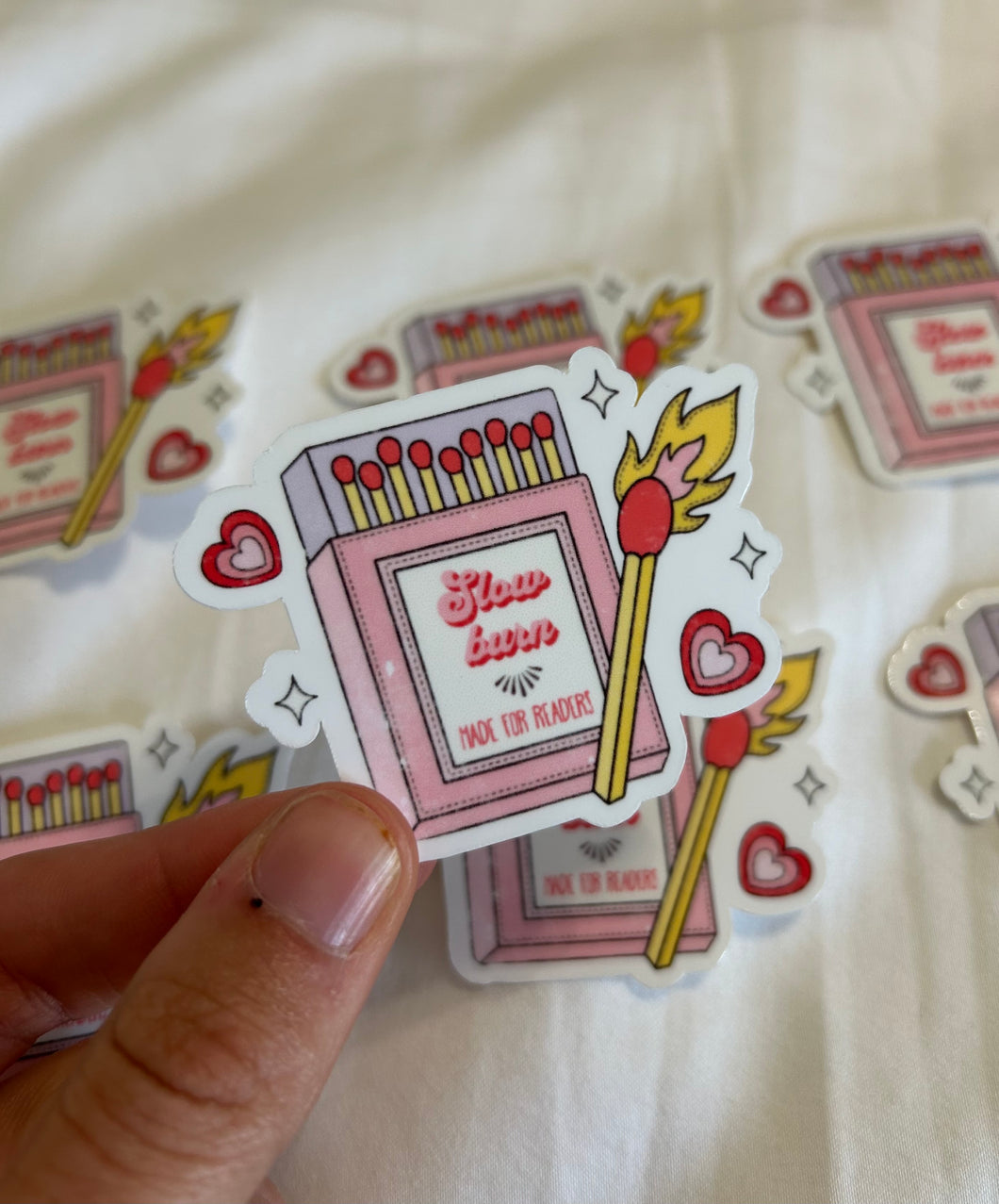 Slow Burn Match Sticker