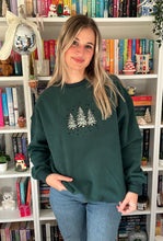 Load image into Gallery viewer, Oversized Green Christmas Tree Crewneck: size large
