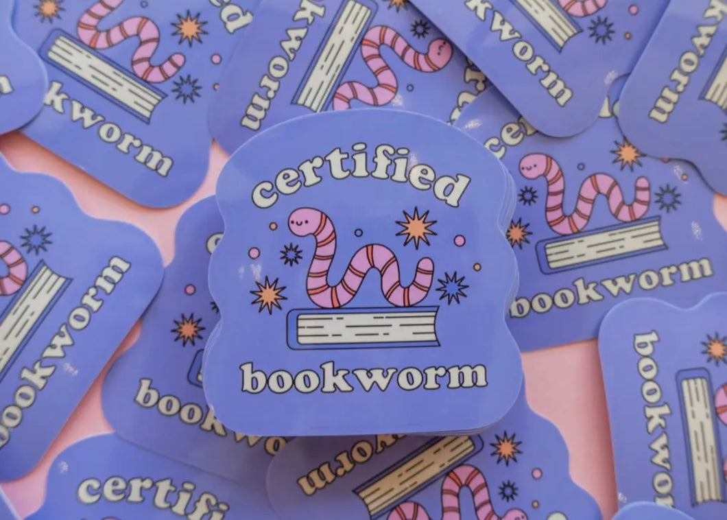 Bookworm Sticker