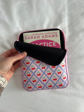 Load image into Gallery viewer, Cherry Grid Kindle Zipper Sleeve
