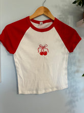 Load image into Gallery viewer, Cherry Bows Baby Tee
