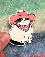 Load image into Gallery viewer, Cowboy Kitty Sticker
