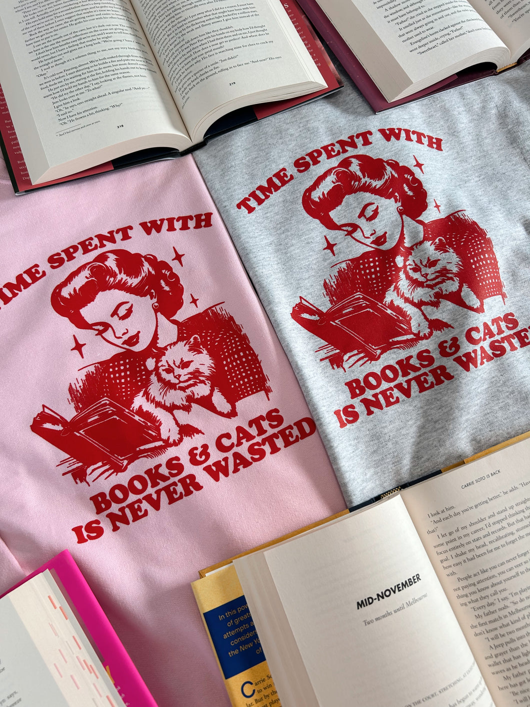 Books & Cats Crewneck