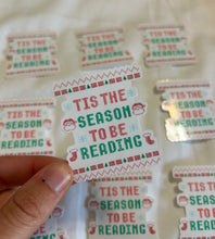 Load image into Gallery viewer, Tis the Season to be Reading Sticker
