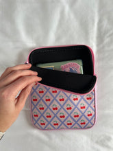 Load image into Gallery viewer, Cherry Grid Kindle Zipper Sleeve
