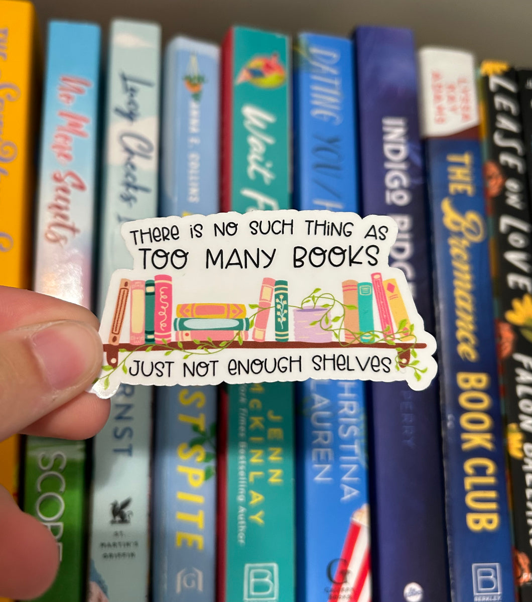 Not Enough Shelf Books Sticker