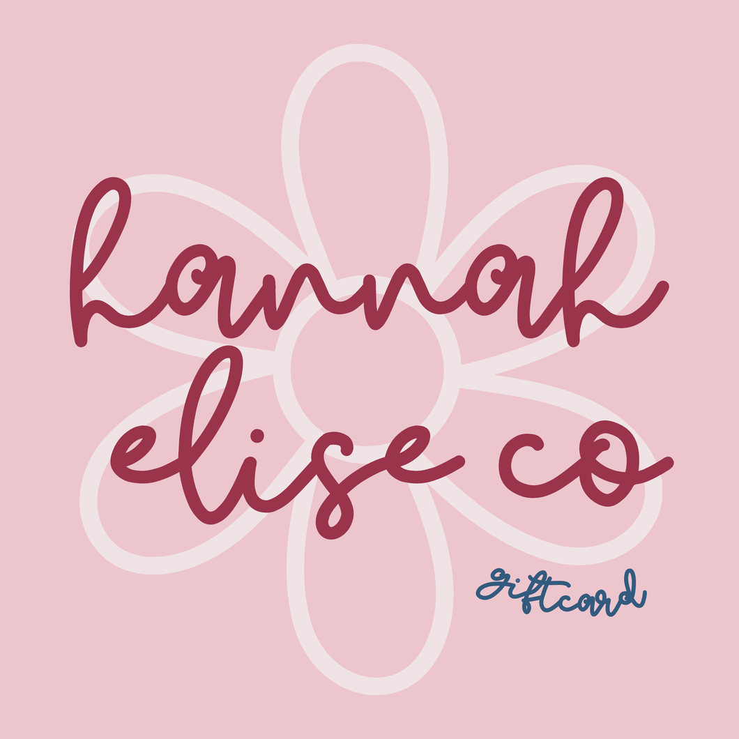 hannah elise co giftcard