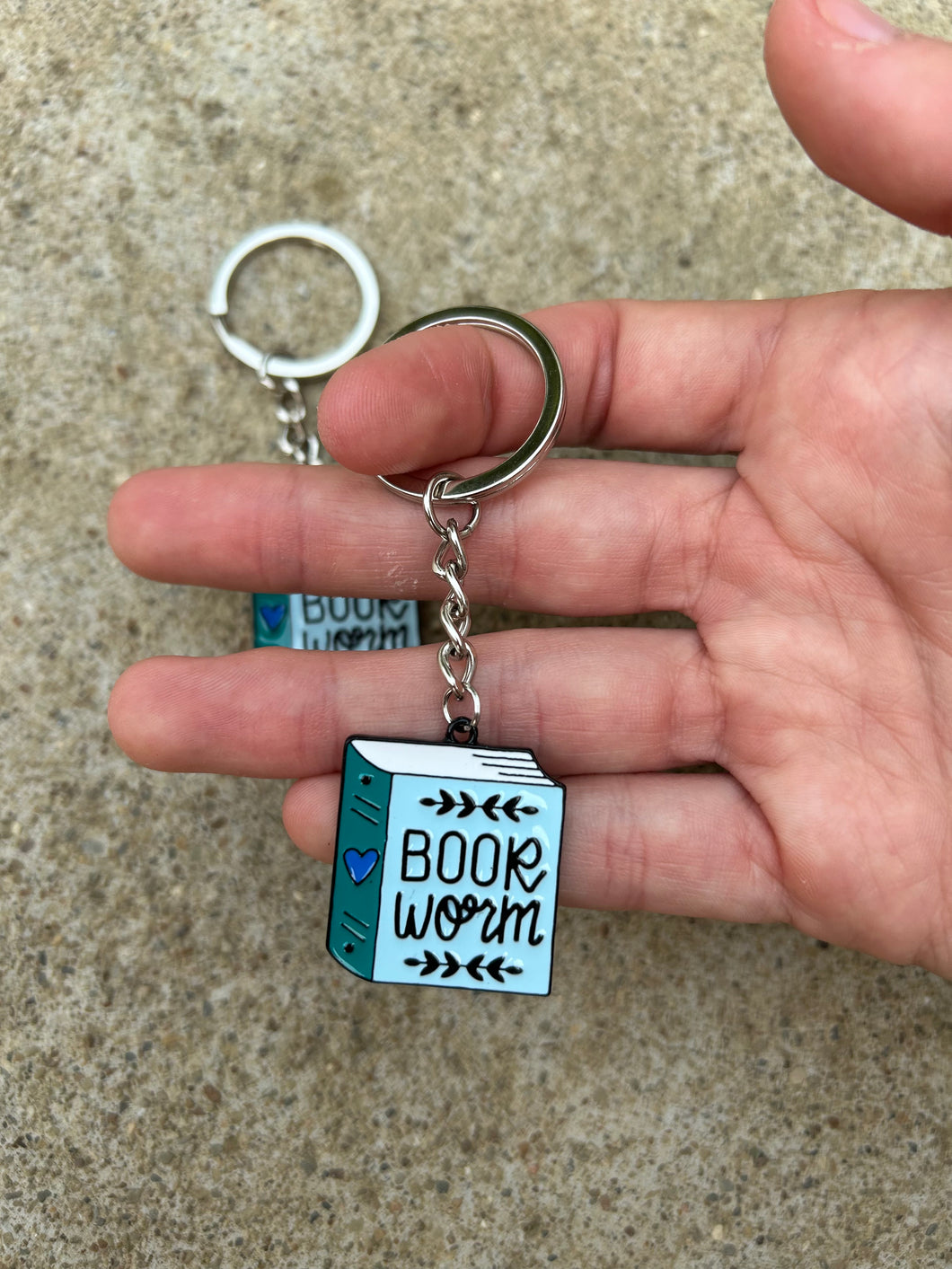 Book Worm Keychain