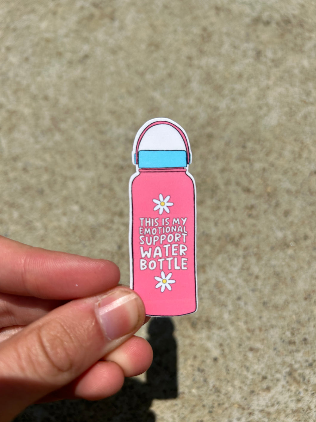 Emotional Support Water Bottle Sticker