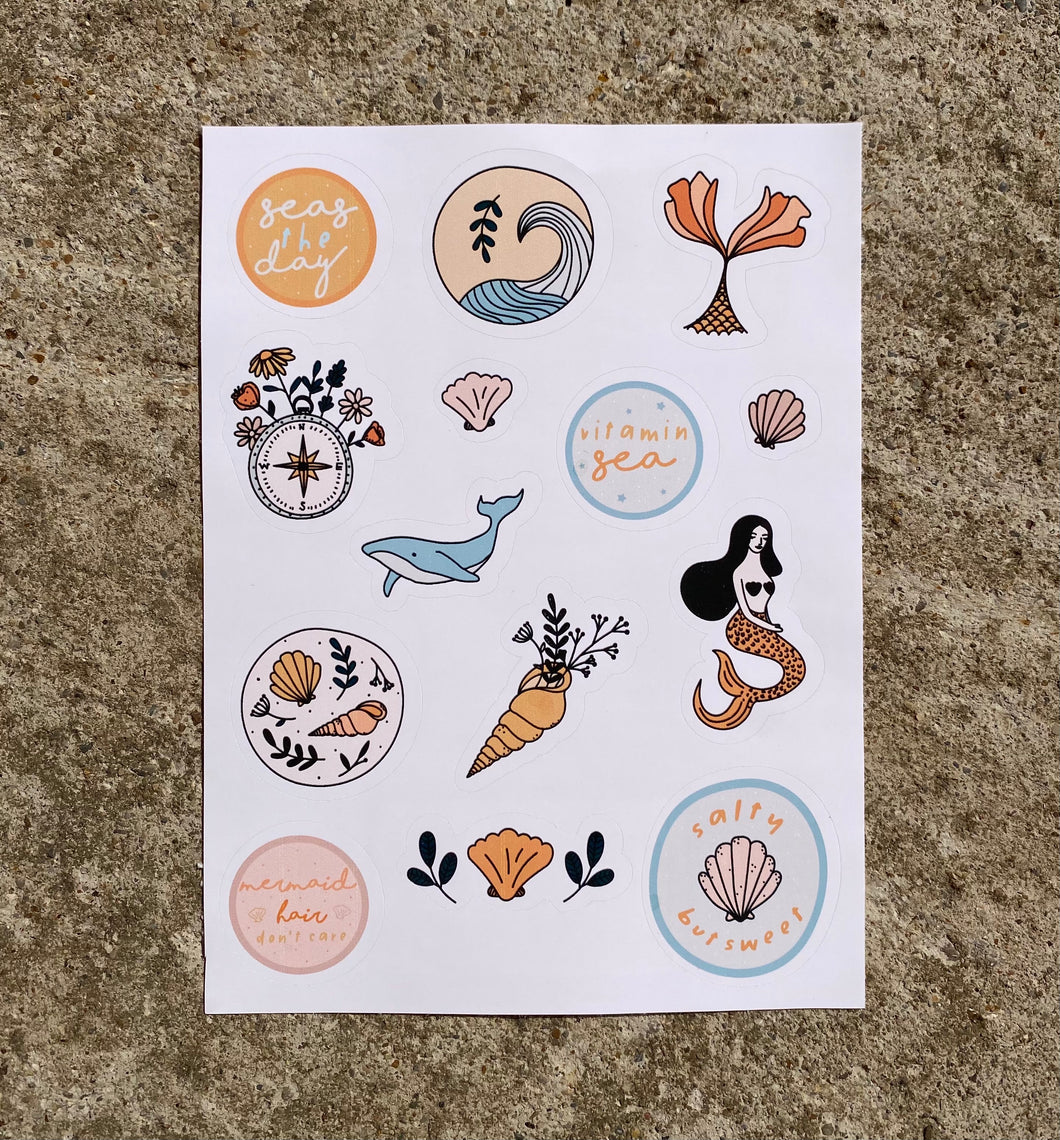 Beachy Sticker Sheet