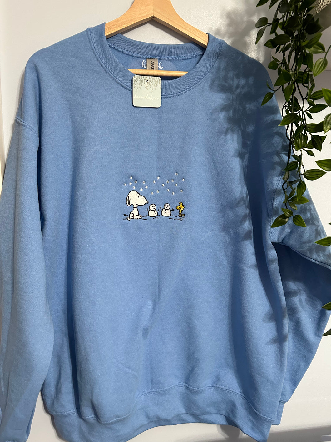 Dog Snowfall Crewneck