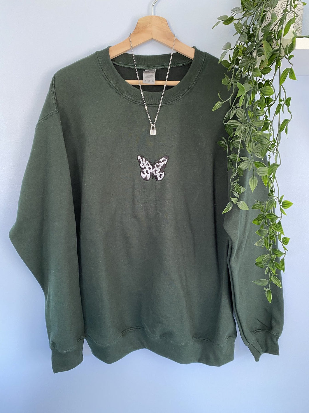 Butterfly Cow Print Crewneck