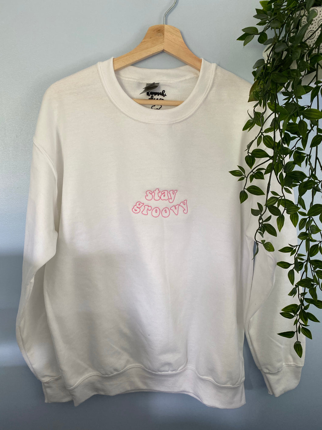 “stay groovy” Crewneck