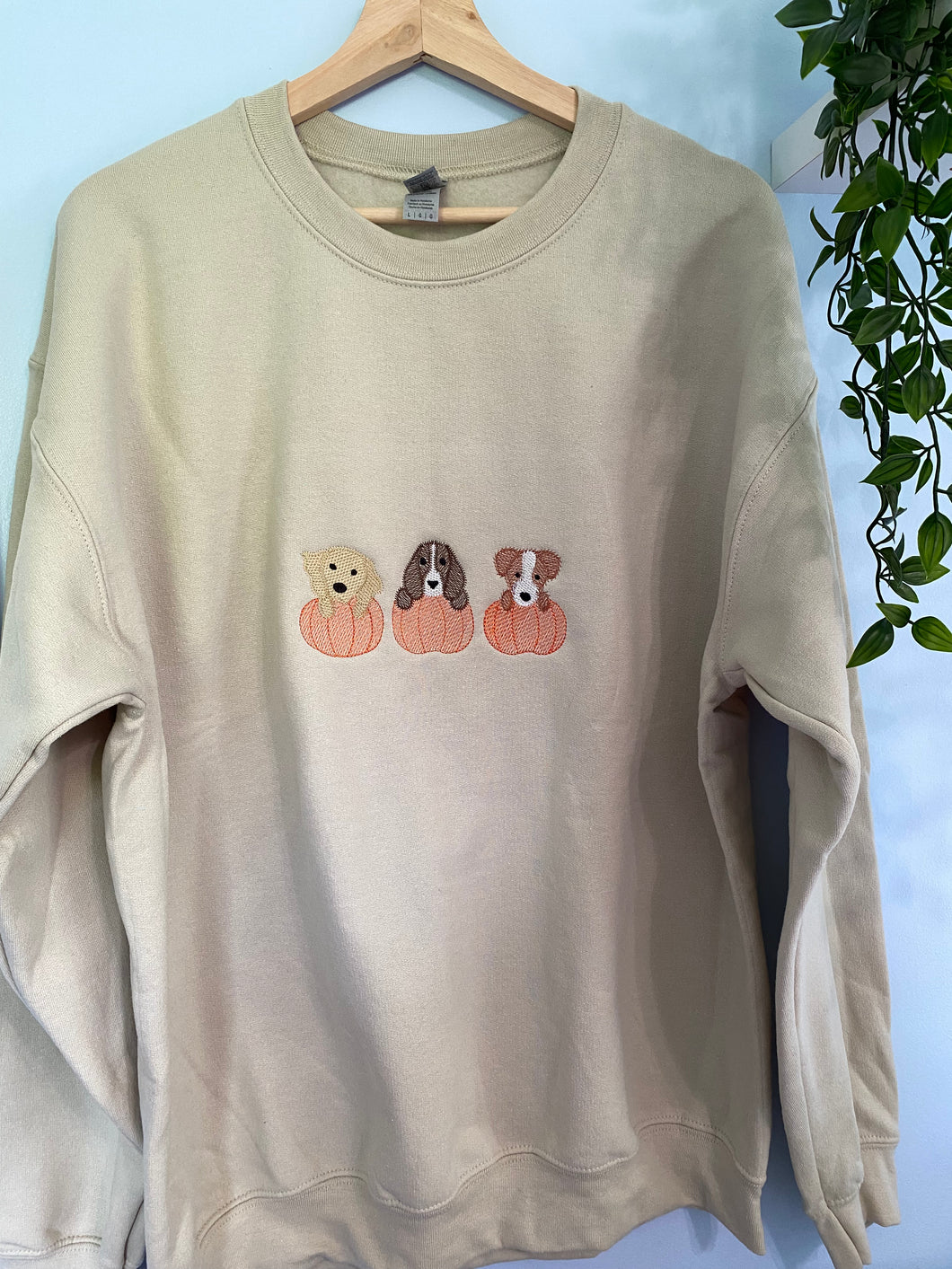 Puppy Pumpkin Trio Crewneck