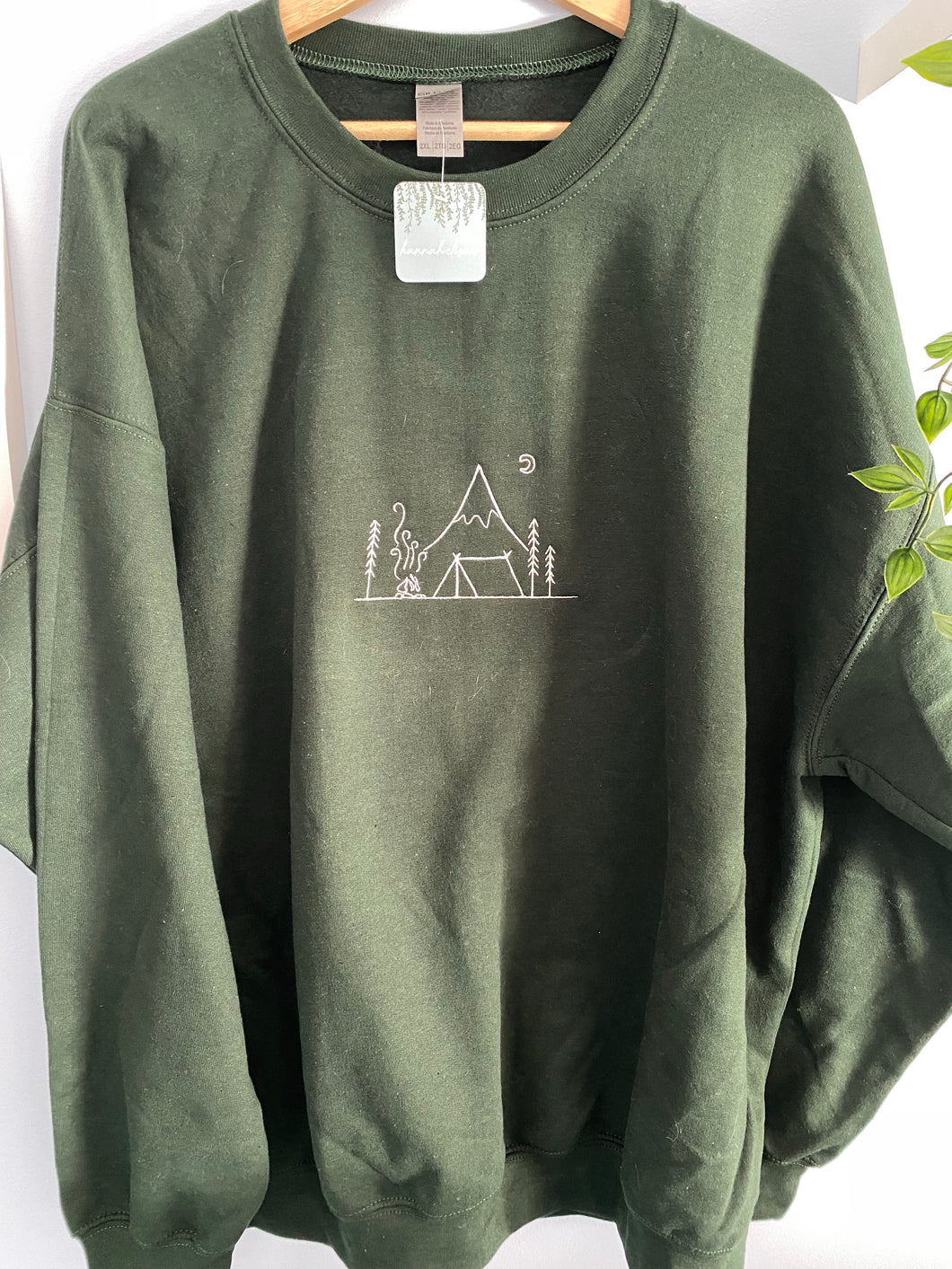 Camping Outline Crewneck