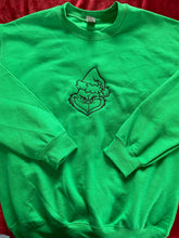 Load image into Gallery viewer, Grinch Outline Crewneck
