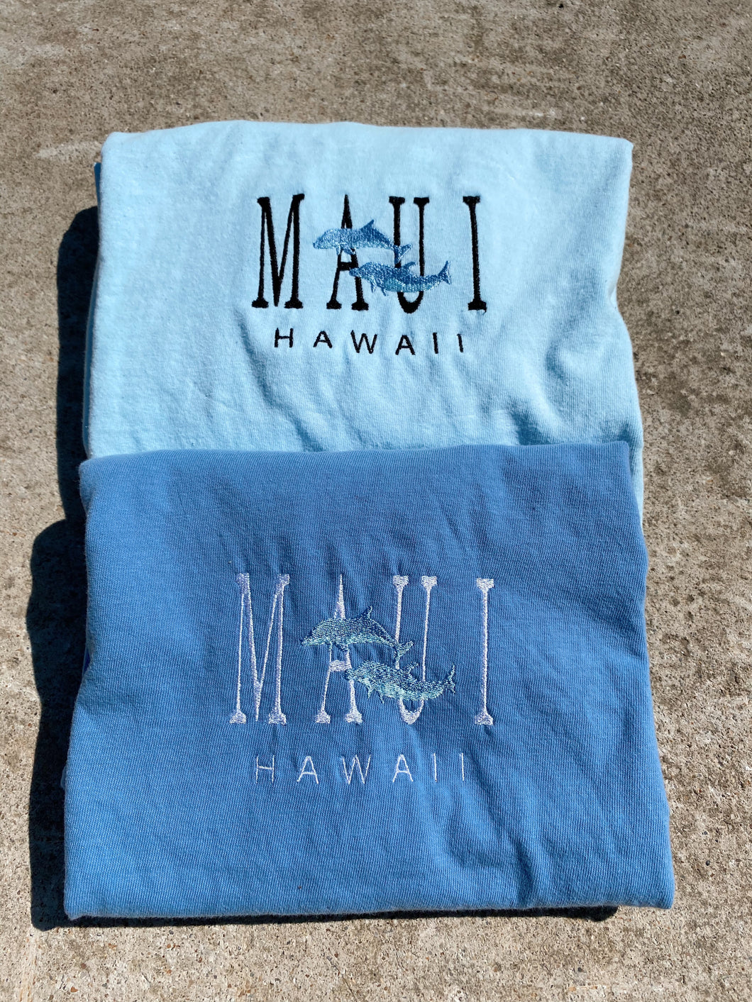 Embroidered Maui, Hawaii T-shirt