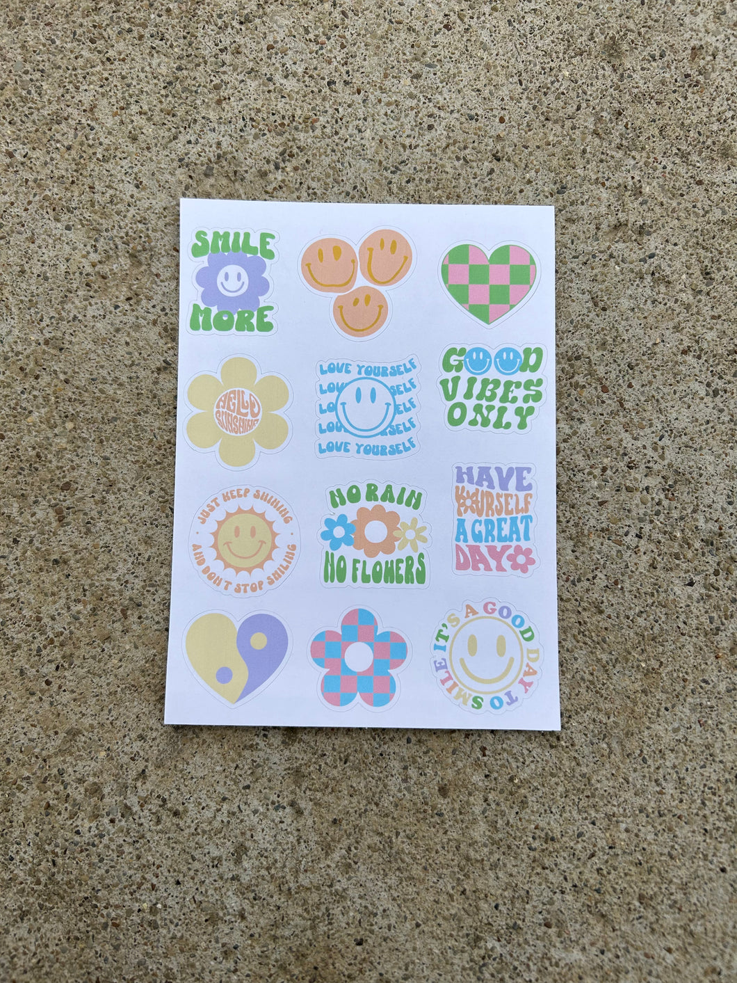 Happy Sticker Sheet