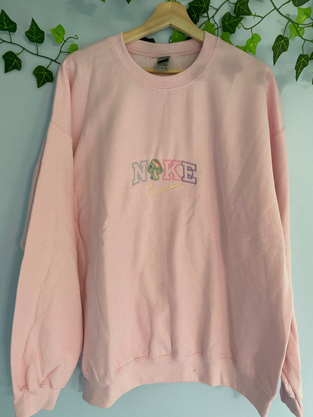 Mushroom Spellout Crewneck