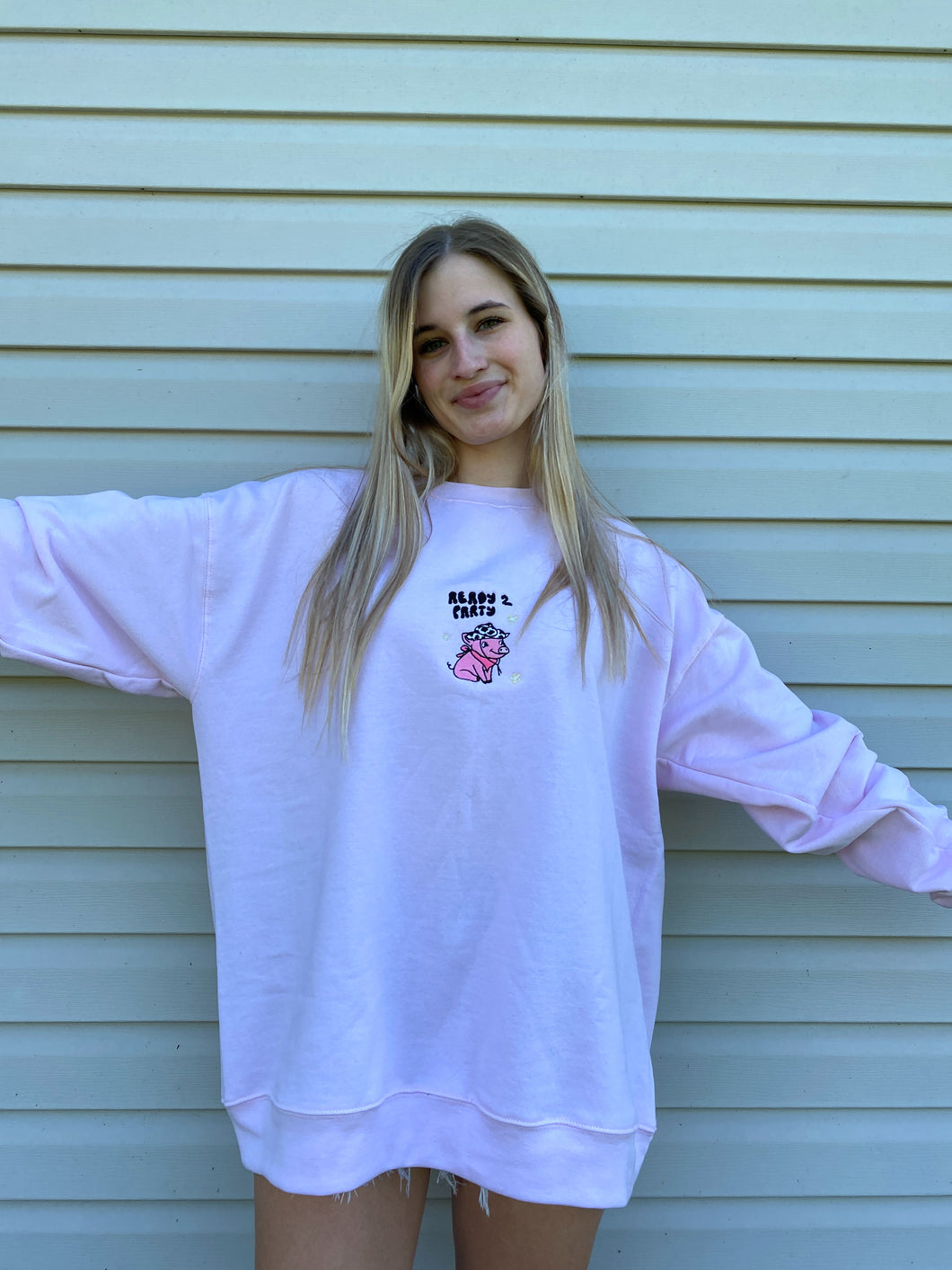 Ready 2 Party Pig Crewneck